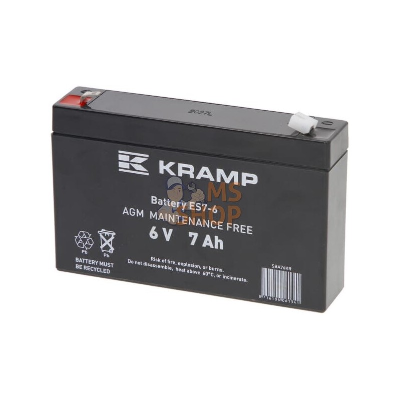 Batterie 6V 7Ah fermée Kramp | KRAMP Batterie 6V 7Ah fermée Kramp | KRAMPPR#507256