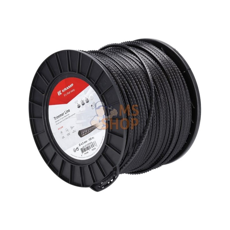 Fil de coupe Ø 4.5mm 100m carré noir Kramp | KRAMP Fil de coupe Ø 4.5mm 100m carré noir Kramp | KRAMPPR#706351 Fil de coupe Ø 4.5mm 100m carré noir Kramp | KRAMP Fil de coupe Ø 4.5mm 100m carré noir Kramp | KRAMPPR#706351