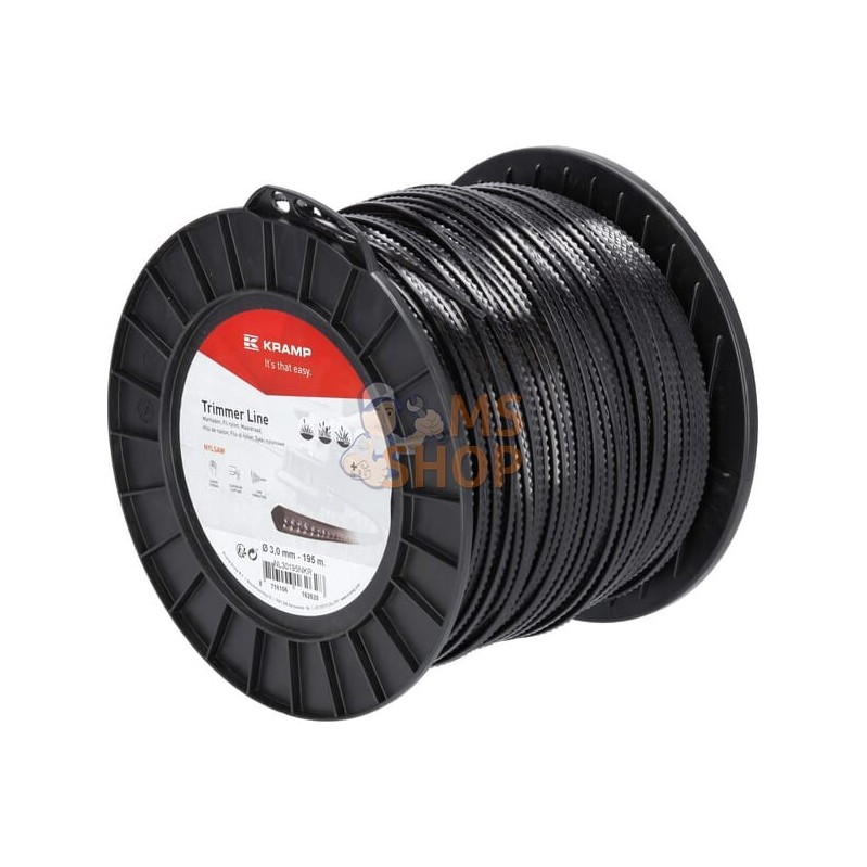 Fil de coupe Ø 3mm 195m carré noir Kramp | KRAMP Fil de coupe Ø 3mm 195m carré noir Kramp | KRAMPPR#706384 Fil de coupe Ø 3mm 195m carré noir Kramp | KRAMP Fil de coupe Ø 3mm 195m carré noir Kramp | KRAMPPR#706384