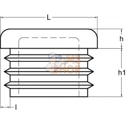 Bouchon carré 100 x 100 mm | KRAMP Bouchon carré 100 x 100 mm | KRAMPPR#699990