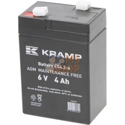 Batterie 6V 4Ah fermée Kramp | KRAMP Batterie 6V 4Ah fermée Kramp | KRAMPPR#507430