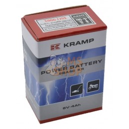 Batterie 6V 4Ah fermée Kramp | KRAMP Batterie 6V 4Ah fermée Kramp | KRAMPPR#507430
