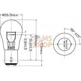 Ampoule 12V 21/5W | KRAMP Ampoule 12V 21/5W | KRAMPPR#775153