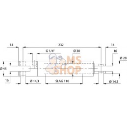 Vérin freinage boogie D30-110 | KRAMP Vérin freinage boogie D30-110 | KRAMPPR#843181