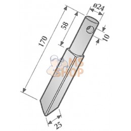 Dent rototilleur p/Rau 175x25 | KRAMP Dent rototilleur p/Rau 175x25 | KRAMPPR#462229