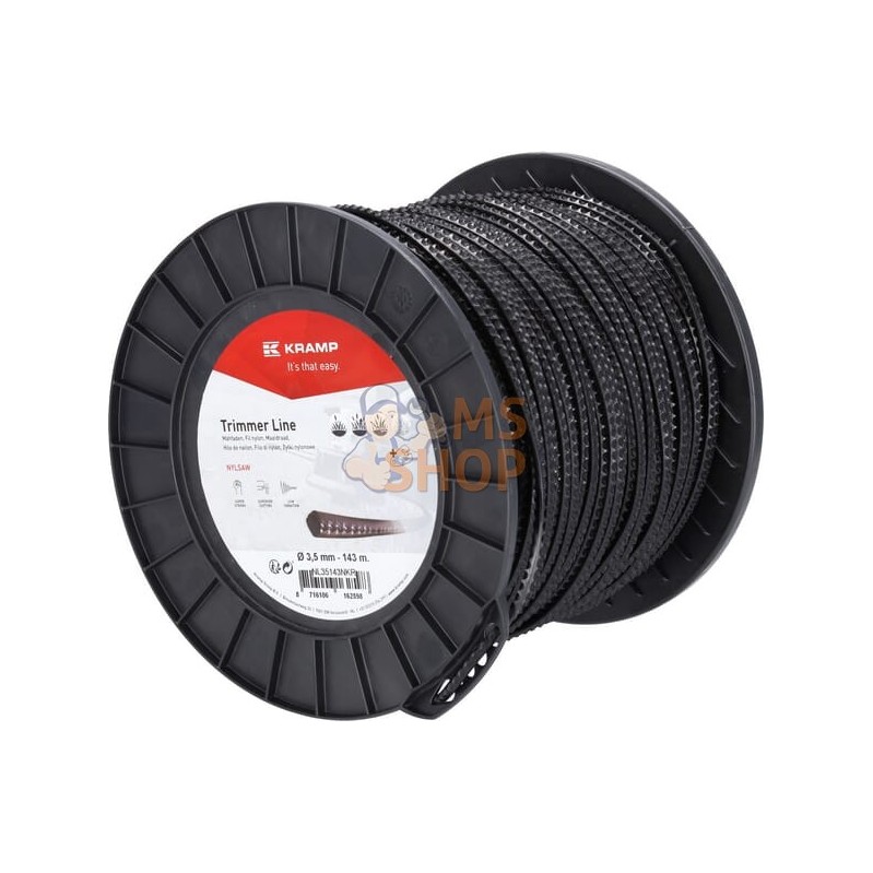 Fil de coupe Ø 3.5mm 143m carré noir Kramp | KRAMP Fil de coupe Ø 3.5mm 143m carré noir Kramp | KRAMPPR#706379 Fil de coupe Ø 3.5mm 143m carré noir Kramp | KRAMP Fil de coupe Ø 3.5mm 143m carré noir Kramp | KRAMPPR#706379