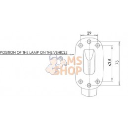 Feu de gabarit LED, 12-24V, 190x164x48.6mm, Kramp | KRAMP Feu de gabarit LED, 12-24V, 190x164x48.6mm, Kramp | KRAMPPR#776720