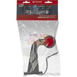 Feu de gabarit gauche LED, 12-24V, 180x157.6x48.6mm, Kramp | KRAMP Feu de gabarit gauche LED, 12-24V, 180x157.6x48.6mm, Kramp | 