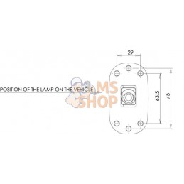 Feu de gabarit LED, 12-24V, 95x89x49.5mm, Kramp | KRAMP Feu de gabarit LED, 12-24V, 95x89x49.5mm, Kramp | KRAMPPR#776739
