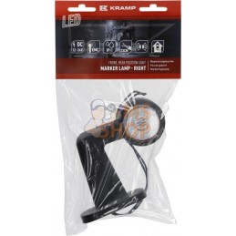 Feu de gabarit droit LED, 12-24V, 125.5x148.5x48.6mm, Kramp | KRAMP Feu de gabarit droit LED, 12-24V, 125.5x148.5x48.6mm, Kramp 