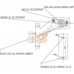 Feu de gabarit gauche LED, 12-24V, 114x135x37mm, Kramp | KRAMP Feu de gabarit gauche LED, 12-24V, 114x135x37mm, Kramp | KRAMPPR#
