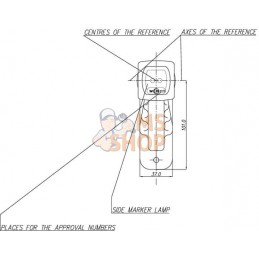 Feu de gabarit gauche LED, 12-24V, 114x135x37mm, Kramp | KRAMP Feu de gabarit gauche LED, 12-24V, 114x135x37mm, Kramp | KRAMPPR#