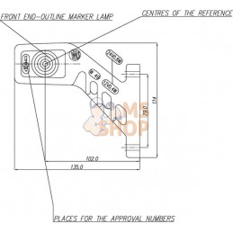 Feu de gabarit gauche LED, 12-24V, 114x135x37mm, Kramp | KRAMP Feu de gabarit gauche LED, 12-24V, 114x135x37mm, Kramp | KRAMPPR#