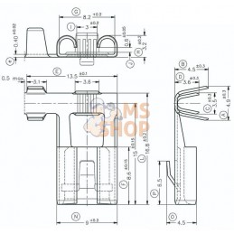 Borne femelle, rouge, 0,5-1 mm² 8,2x0,8 mm (50x), Kramp | KRAMP Borne femelle, rouge, 0,5-1 mm² 8,2x0,8 mm (50x), Kramp | KRAMPP