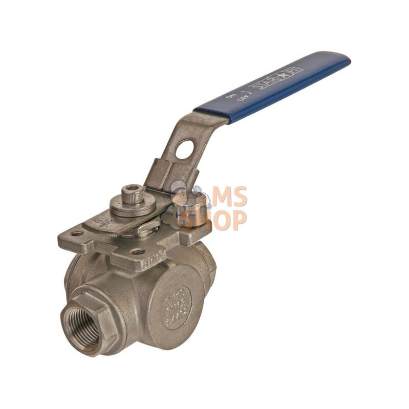 Vanne à boisseau sphérique 3 voies L 3/8" acier inoxydable | KRAMP Vanne à boisseau sphérique 3 voies L 3/8" acier inoxydable | Vanne à boisseau sphérique 3 voies L 3/8" acier inoxydable | KRAMP Vanne à boisseau sphérique 3 voies L 3/8" acier inoxydable |