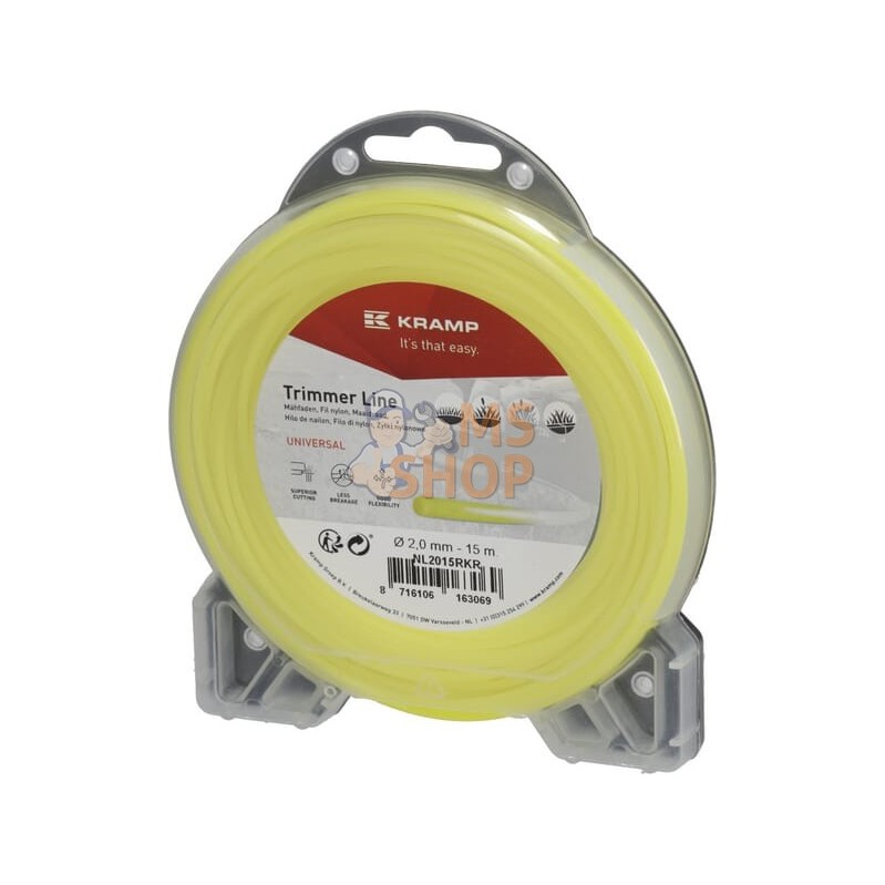 Fil de coupe Ø 2mm 15m rond jaune Kramp | KRAMP Fil de coupe Ø 2mm 15m rond jaune Kramp | KRAMPPR#706294