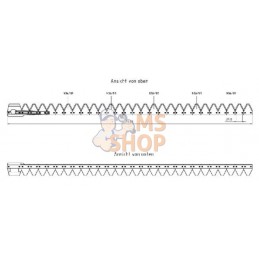 Lame dentée 1,66m Mörtl, Uni R | KRAMP Lame dentée 1,66m Mörtl, Uni R | KRAMPPR#563992
