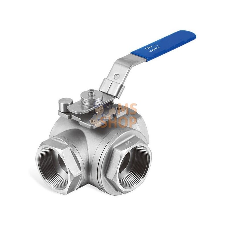 Vanne à boisseau sphérique 3 voies T 1/4" acier inoxydable | KRAMP Vanne à boisseau sphérique 3 voies T 1/4" acier inoxydable | Vanne à boisseau sphérique 3 voies T 1/4" acier inoxydable | KRAMP Vanne à boisseau sphérique 3 voies T 1/4" acier inoxydable |