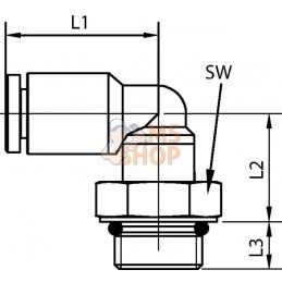 Raccord enfichable L 8x3/8" | KRAMP Raccord enfichable L 8x3/8" | KRAMPPR#843010