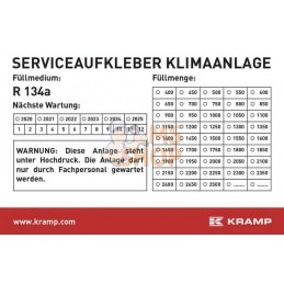 Autocollant inspection clim. 96x66mm Kramp | KRAMP Autocollant inspection clim. 96x66mm Kramp | KRAMPPR#649800