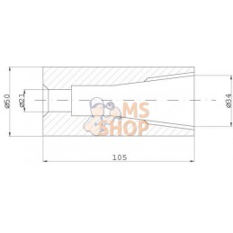 Douille conique pour dent Ø35 | KRAMP Douille conique pour dent Ø35 | KRAMPPR#507382