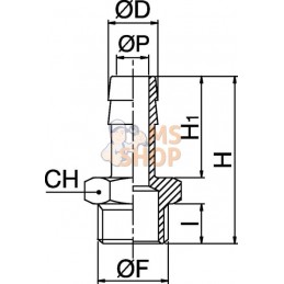 Embout de tuyau 8 mm x 3/8" | KRAMP Embout de tuyau 8 mm x 3/8" | KRAMPPR#882165