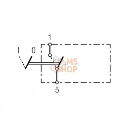 6RH004570161; HELLA; Interrupteur II-I-0 sans ampoule; pièce detachée