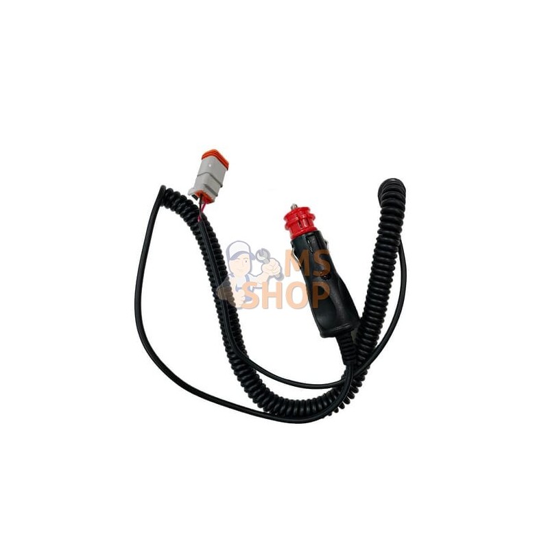 Câble à ressort 3m DT + Allume-cigare (max 25W) | KRAMP Câble à ressort 3m DT + Allume-cigare (max 25W) | KRAMPPR#981038