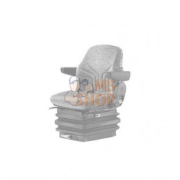 Housse de siège personnalisable, en PVC, noire, conçue pour Grammer | KRAMP Housse de siège personnalisable, en PVC, noire, conç