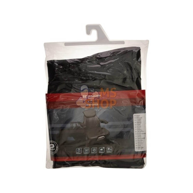 Housse de siège personnalisable, en PVC, noire, conçue pour Grammer | KRAMP Housse de siège personnalisable, en PVC, noire, conç