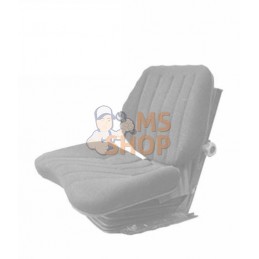 Housse de siège personnalisable, en tissu, noire, conçue pour Grammer | KRAMP Housse de siège personnalisable, en tissu, noire, 