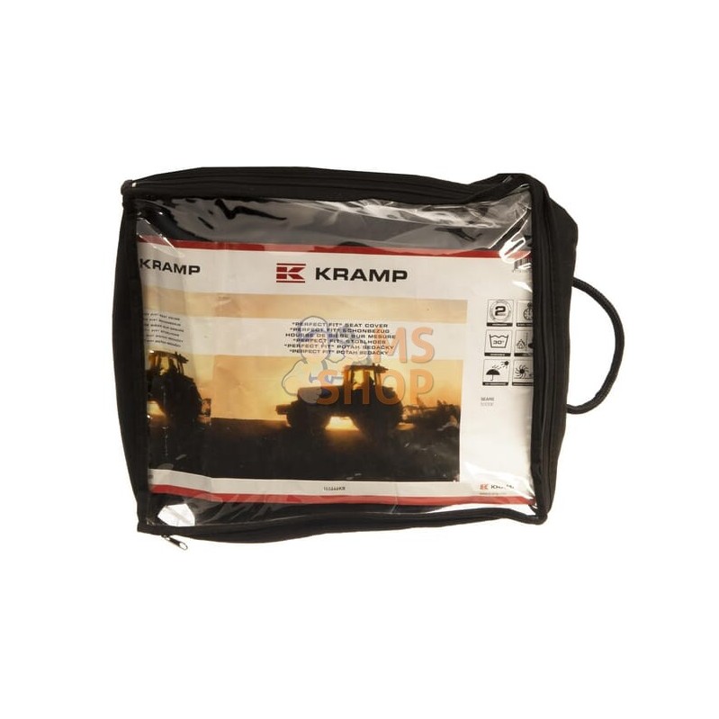 Housse de siège personnalisable, en PVC, noire, conçue pour Sears | KRAMP Housse de siège personnalisable, en PVC, noire, conçue
