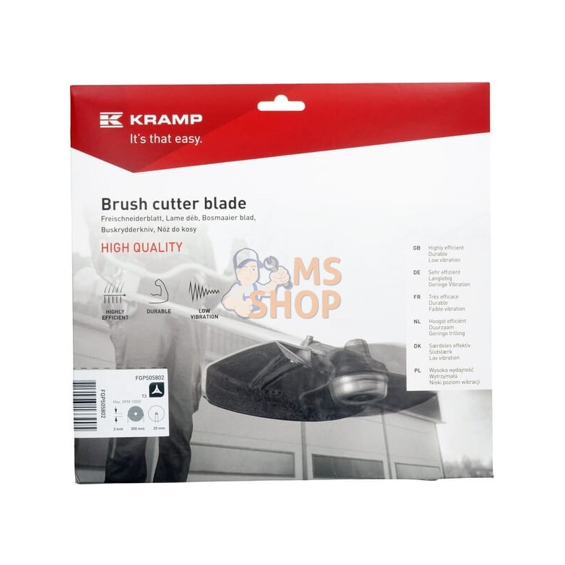 Lame 3 dents 300x20x3 | KRAMP Lame 3 dents 300x20x3 | KRAMPPR#1090126