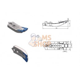 Pointe de cultivateur carbure EVO p/Agrisem | KRAMP Pointe de cultivateur carbure EVO p/Agrisem | KRAMPPR#1090166