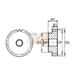 Pignon 28 dents modulaire | KRAMP Pignon 28 dents modulaire | KRAMPPR#1090250