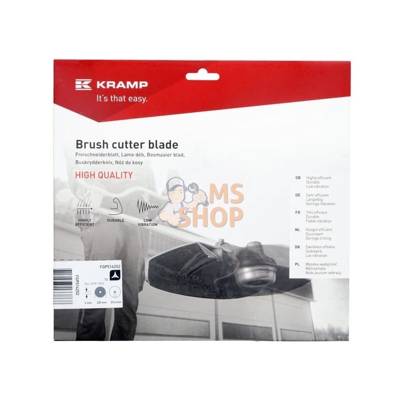 Lame 3 dents 255x25,4x4 | KRAMP Lame 3 dents 255x25,4x4 | KRAMPPR#1090332