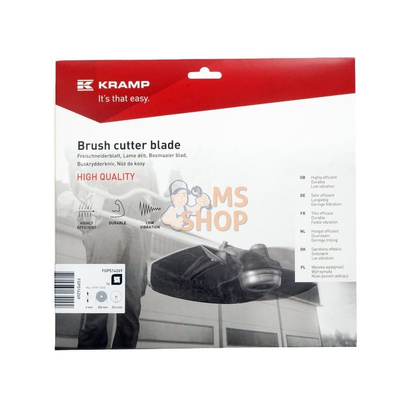 Lame 4 dents 255x25,4x2 | KRAMP Lame 4 dents 255x25,4x2 | KRAMPPR#1090343