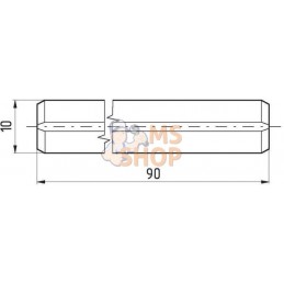 Goupille élastique 10x90 mm | KRAMP Goupille élastique 10x90 mm | KRAMPPR#1090396