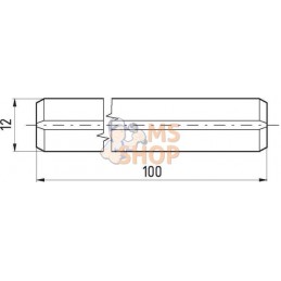 Goupille élastique 12x100 mm | KRAMP Goupille élastique 12x100 mm | KRAMPPR#1090433