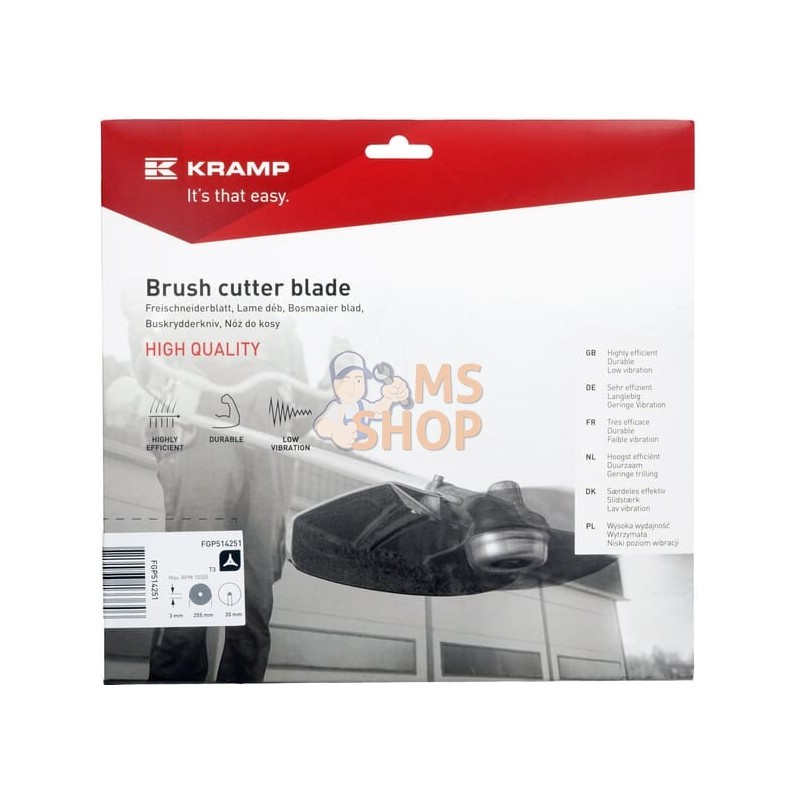 Lame 3 dents 255x20x3 | KRAMP Lame 3 dents 255x20x3 | KRAMPPR#1090498