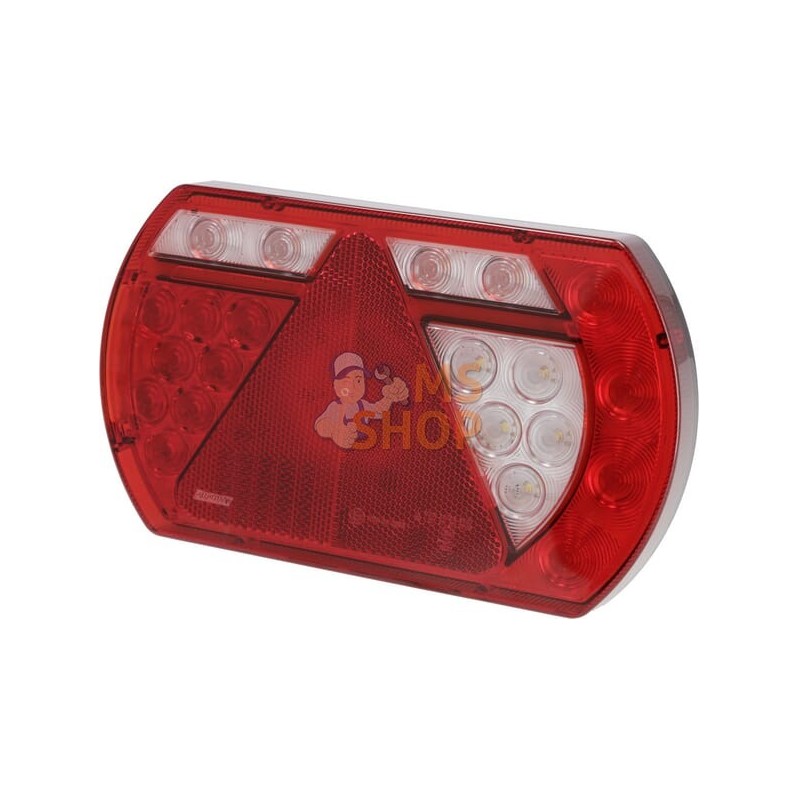 Feu arrière droit multifonction à LED, SMART, 12 V, 236x140x24,3 mm, Baïonnette 6 broches, Kramp | KRAMP Feu arrière droit multi