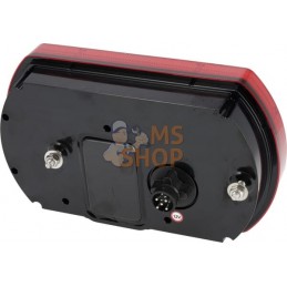 Feu arrière gauche multifonction à LED, SMART, 12 V, 236x140x24,3 mm, Baïonnette 5 broches, Kramp | KRAMP Feu arrière gauche mul