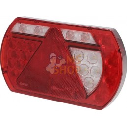 Feu arrière droit multifonction à LED, SMART, 12 V, 236x140x24,3 mm, Baïonnette 5 broches, Kramp | KRAMP Feu arrière droit multi