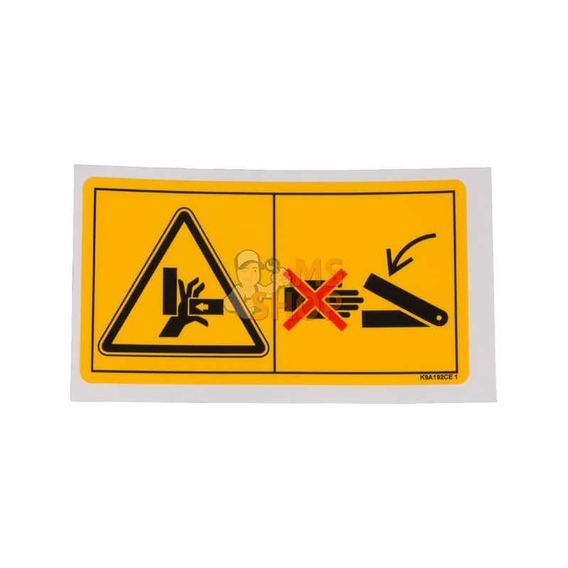 Autocollant, écrasement main | KUHN Autocollant, écrasement main | KUHNPR#809908