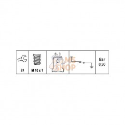 6ZL003259641; HELLA; Pressostat d'huile, pour VOLVO/VW/MB/SKODA/AUDI/; pièce detachée