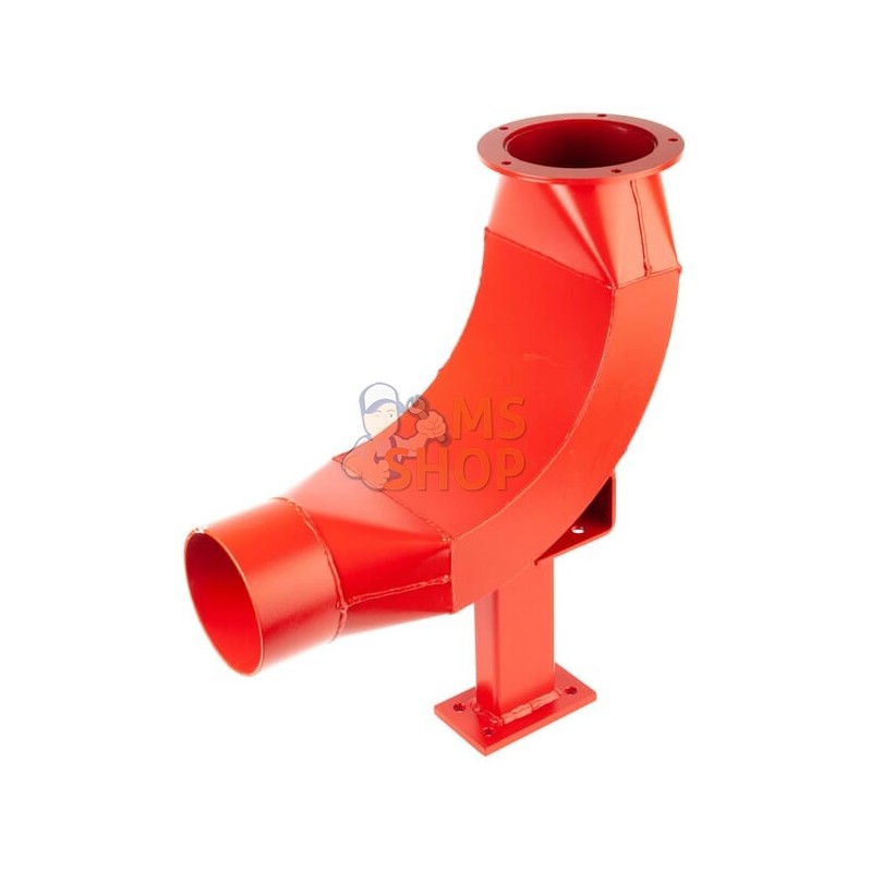 Tube d'alim. coudé (135) rouge | KVERNELAND Tube d'alim. coudé (135) rouge | KVERNELANDPR#395144