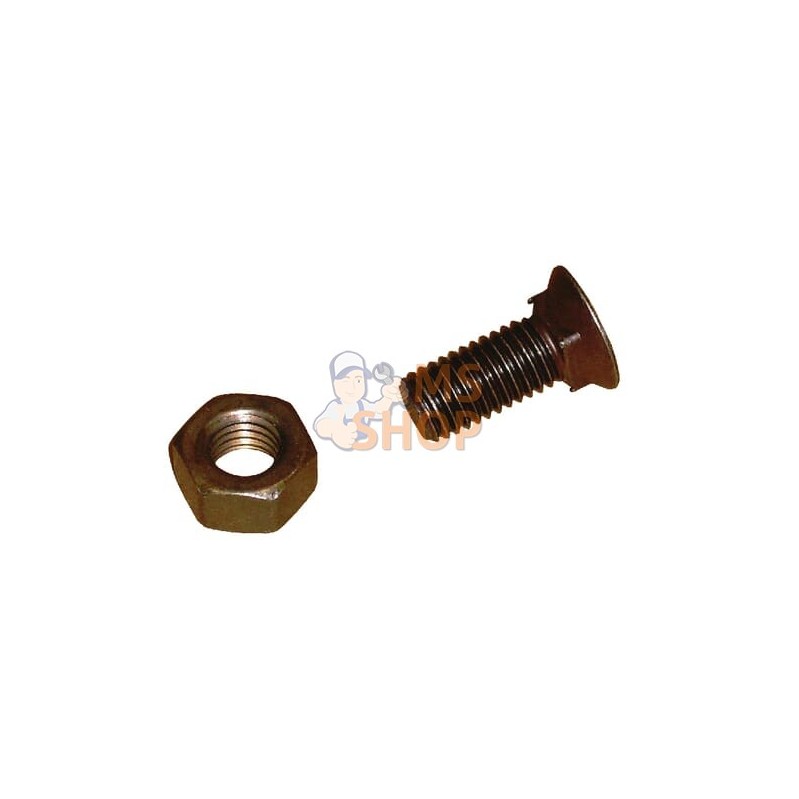 Boulon de charrue M12x25 KG + ecrou | KVERNELAND Boulon de charrue M12x25 KG + ecrou | KVERNELANDPR#391656