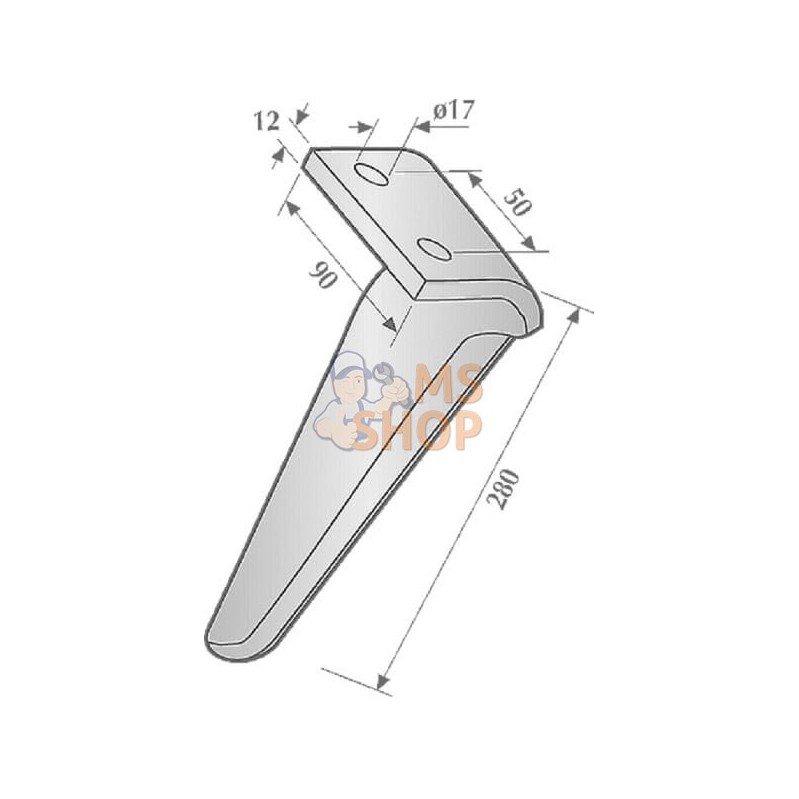 Dents de herse rot. 280 mm D. | KVERNELAND / RAU Dents de herse rot. 280 mm D. | KVERNELAND / RAUPR#392484