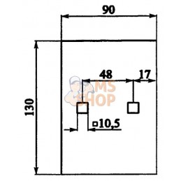 Grattoir 90x3x130mm | LEMKEN Grattoir 90x3x130mm | LEMKENPR#722938
