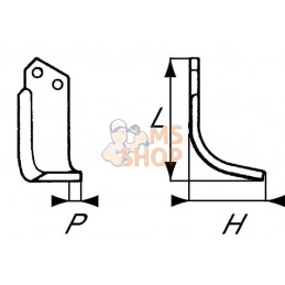 Lame courbée d. | MASCHIO Lame courbée d. | MASCHIOPR#482120